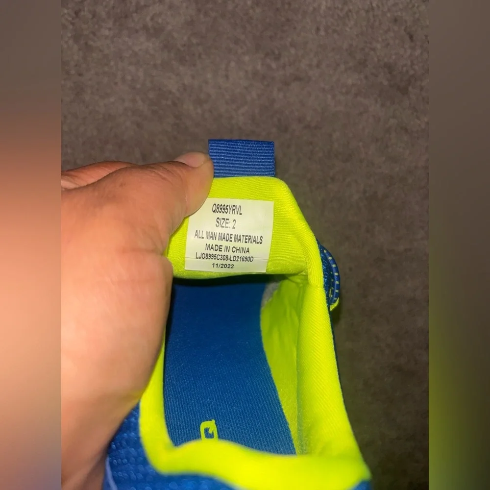 Shaq Sampson Toddler Boys' Wide-Width Shoe Blue Volt Size 2